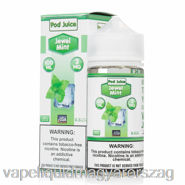 ékszer Menta - Hüvelylé - 100 Ml 6 Mg-os Vape Toll